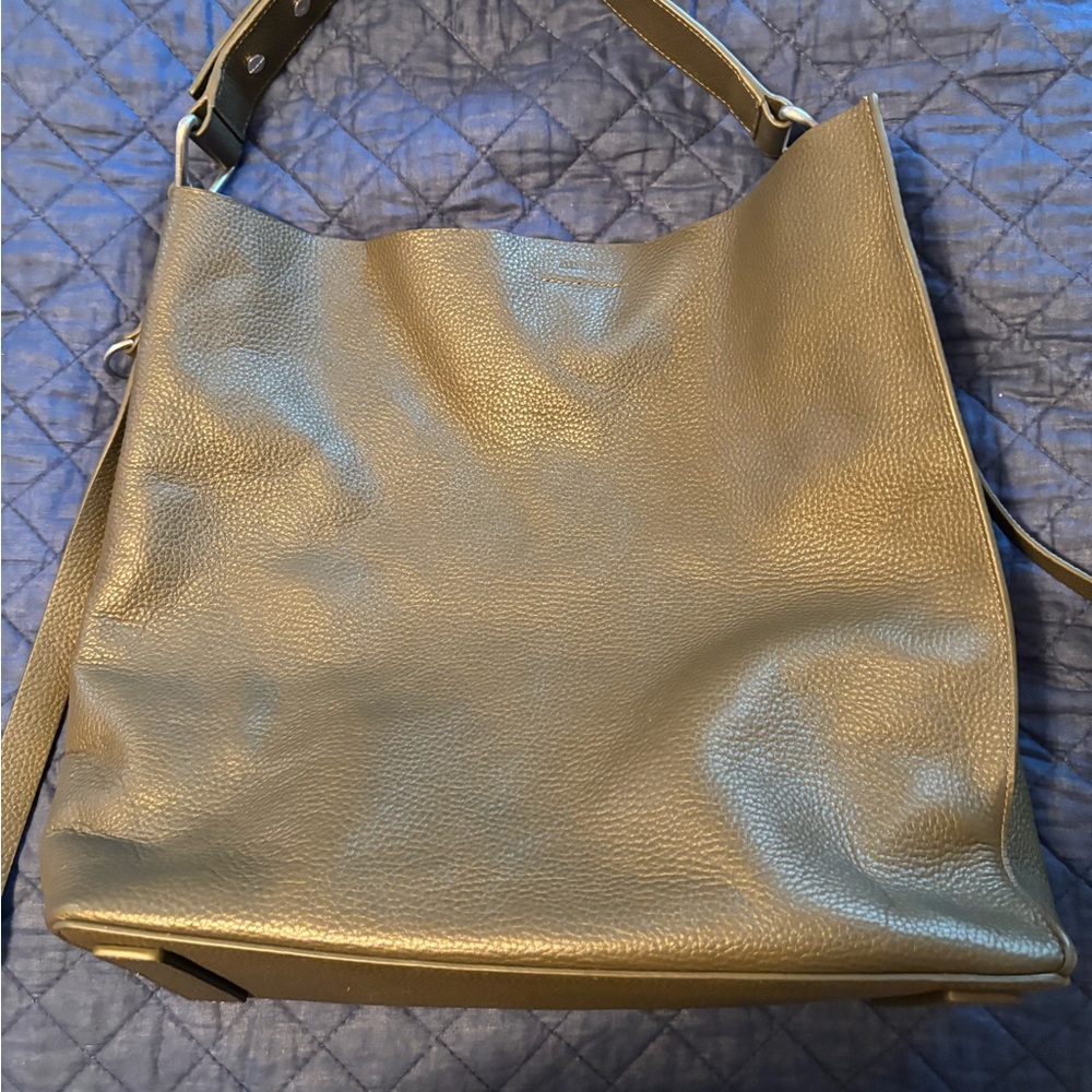 All Saint Textured leather shoulder Bag.